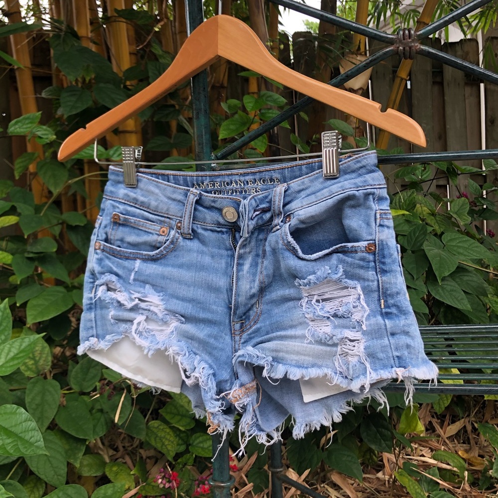 American Eagle Distressed Denim Shorts